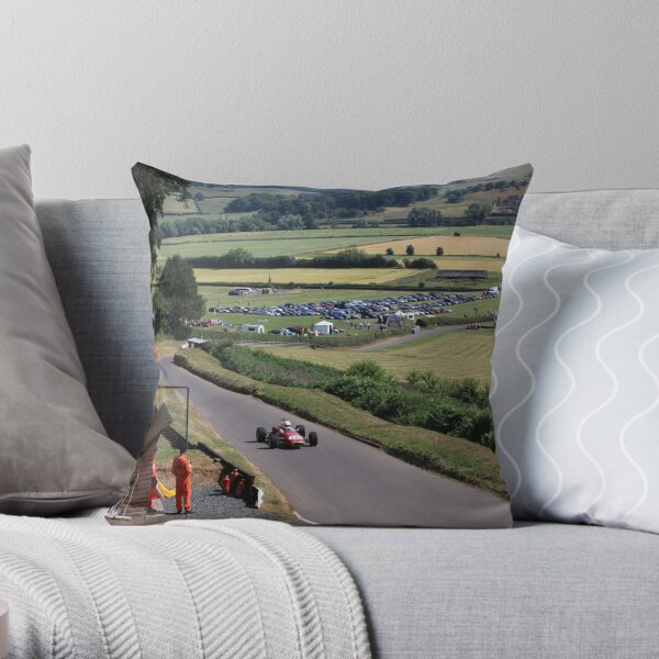 Shelsley Walsh Hill Climb Throw Pillow