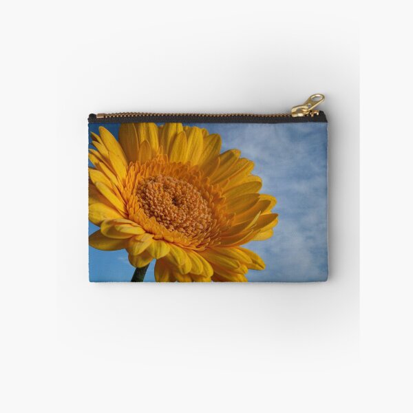 Item preview, summertime yellow gerbera and blue skys designed and sold by eddiej.