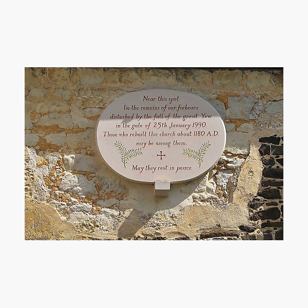 Item preview, Church yard plaque designed and sold by relayer51.