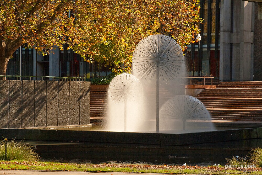 "The Ferrier Fountain Christchurch" by pennyswork Redbubble