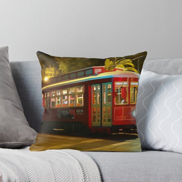 Item preview, Canal St. Streetcar at Night designed and sold by MJ Mastrogiovanni.