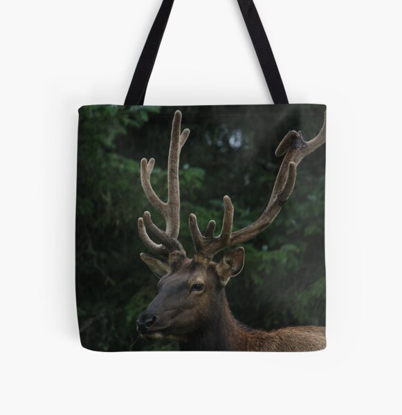 Coastal Elk All Over Print Tote Bag