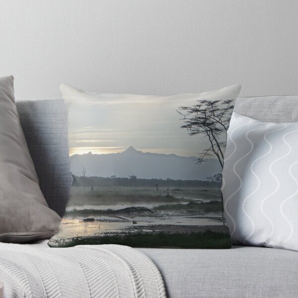 Item preview, Silhouette of Mount Kenya from the marsh designed and sold by Nick Dale Photography.