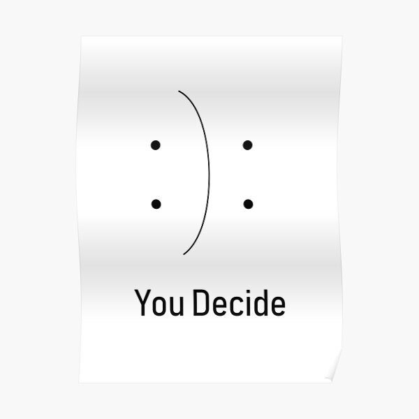 You decide design Poster