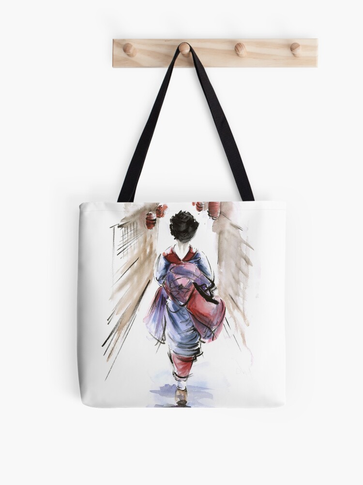  Japanese Kimono Design Traditional Robe Japan Culture Symbol Tote  Bag : Clothing, Shoes & Jewelry