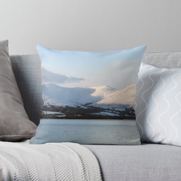 Loch Lomond in winter Throw Pillow
