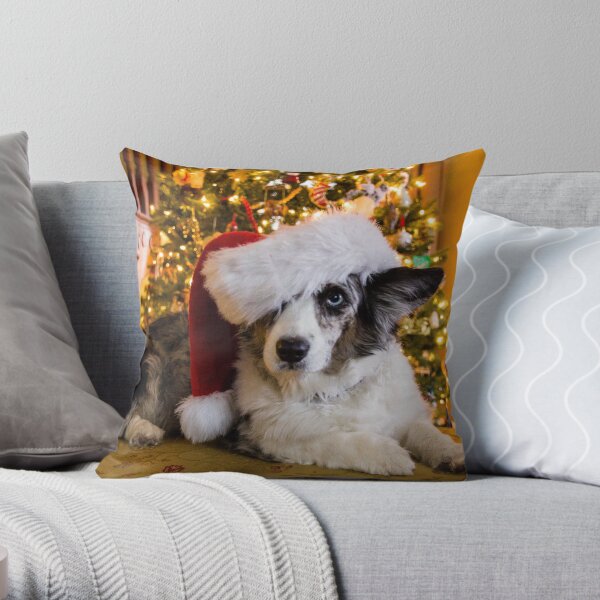 Merry Maggie Cardigan Christmas Throw Pillow
