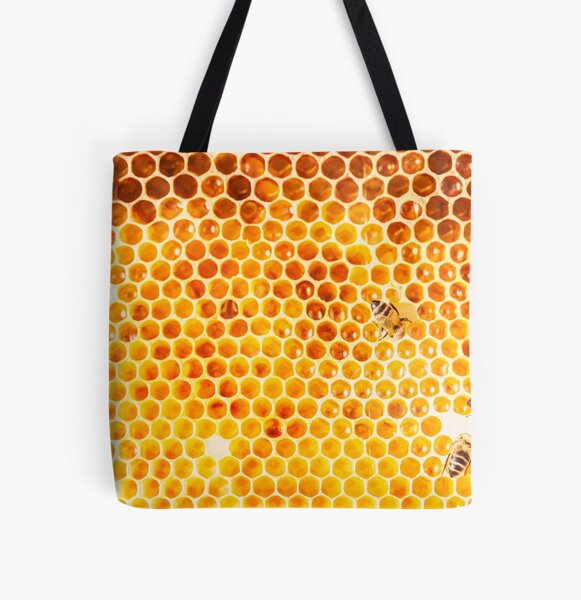 Busy Bees All Over Print Tote Bag