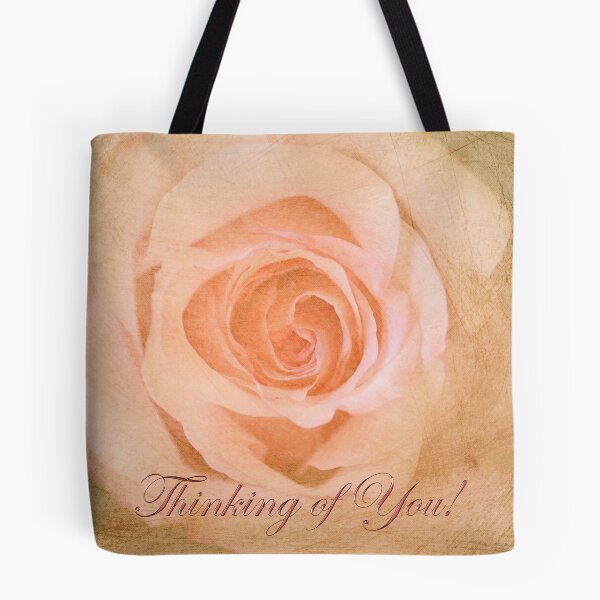 Item preview, Romantic Rose "Thinking of You" text card designed and sold by walstraasart.