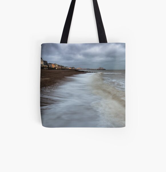 Stormy Eastbourne All Over Print Tote Bag