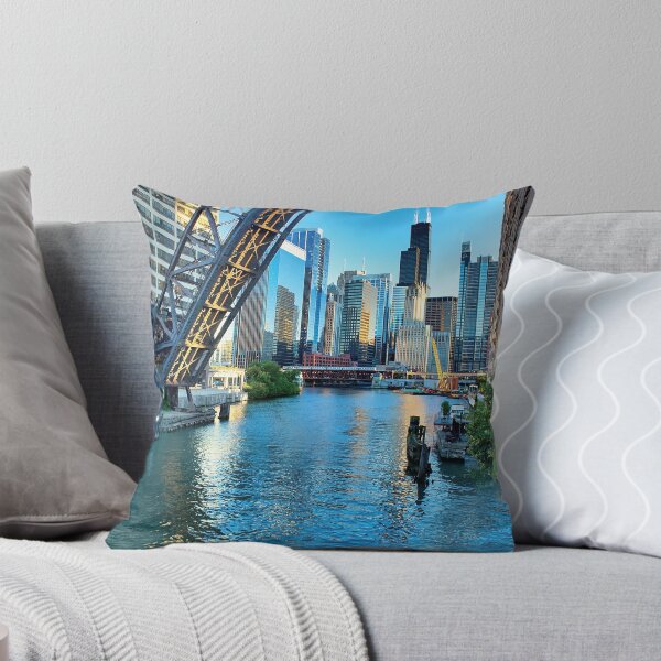 Item preview, Chicago River and Willis Tower designed and sold by Steve Ivanov.
