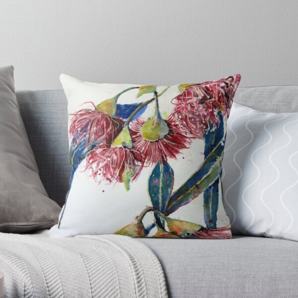 Eucalyptus gum blossoms2 Throw Pillow