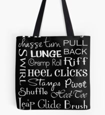 Tap Dance Subway Art Poster Tote Bag