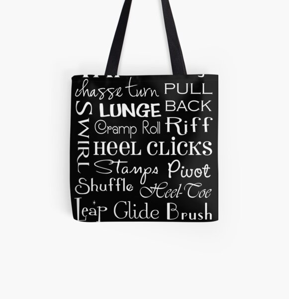 Tap Dance Subway Art Poster All Over Print Tote Bag