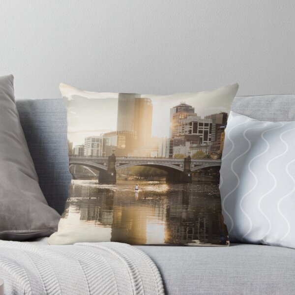 Item preview, Rowers on the Yarra River at Sunset designed and sold by jamjarphotos.