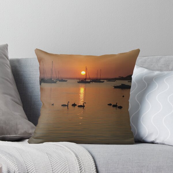 Item preview, Early Morning Swans on Corio Bay designed and sold by TeaCee.