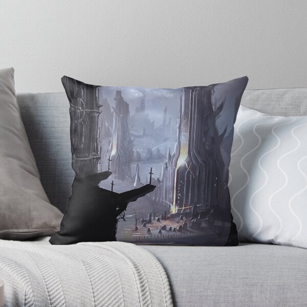Gothic Towers Throw Pillow