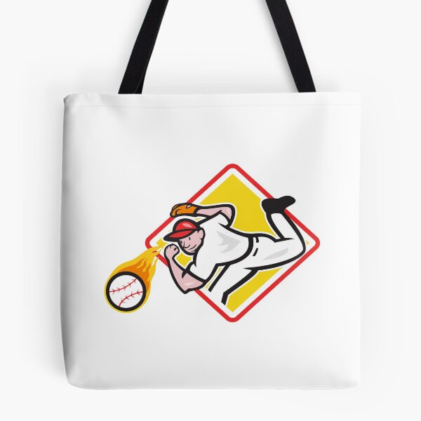 Item preview, Baseball Pitcher Throwing Fire Ball Diamond designed and sold by patrimonio.