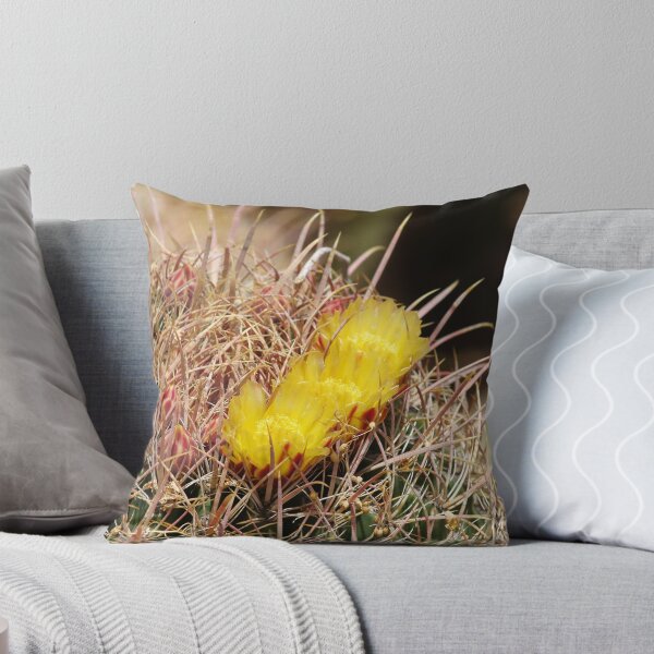 Item preview, Barrel cactus with yellow flower designed and sold by Carla Nicely.