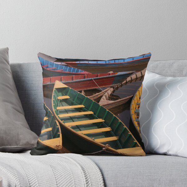 Item preview, Idle row boats, Phewa Tal, Pokhara, Nepal designed and sold by LeighBlake.