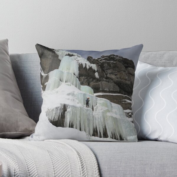 Climbing Cleopatra's Needle Throw Pillow