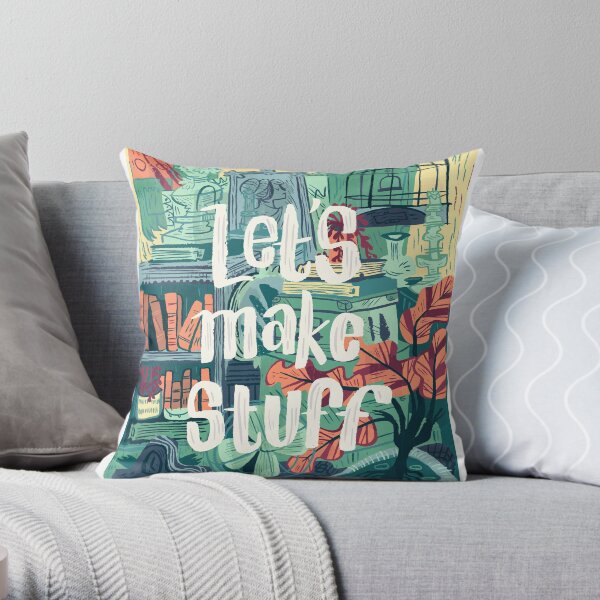 Let's Make Stuff Throw Pillow