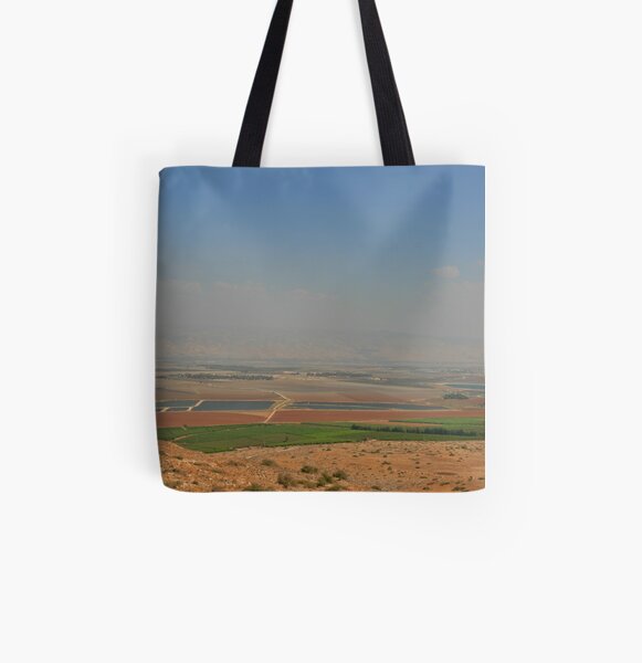 Landscape from the Gilboa All Over Print Tote Bag