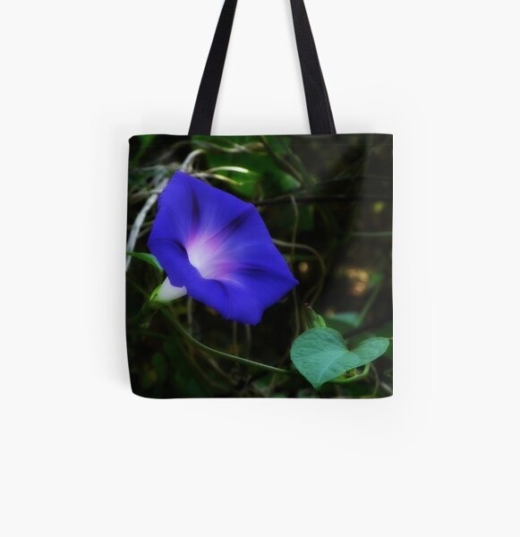 Morning Glory All Over Print Tote Bag
