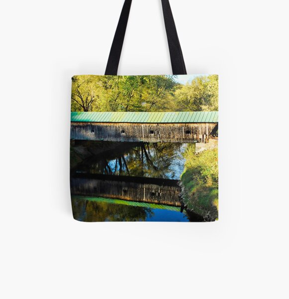 Hammond Covered Bridge All Over Print Tote Bag