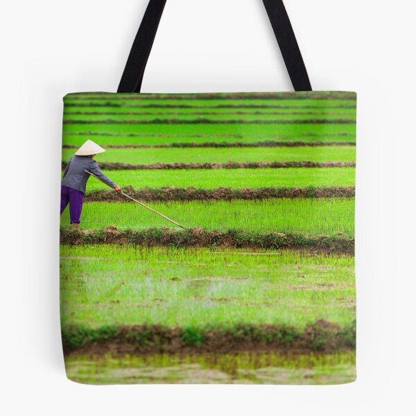 Item preview, A Woman Transplants Rice Seedlings, in Phong Nha, Quang Binh, Vietnam (2013) designed and sold by Zati.