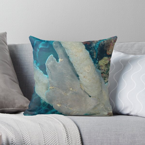 Giant Anglerfish - Siamil Island, Malaysia Throw Pillow