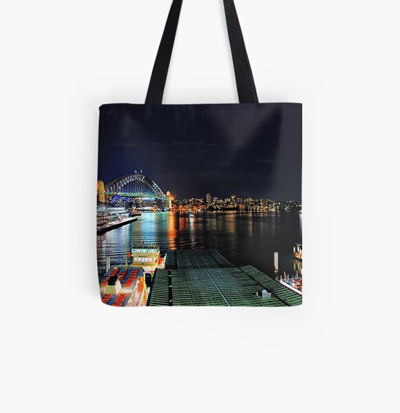 Circular Quay ferry wharf All Over Print Tote Bag
