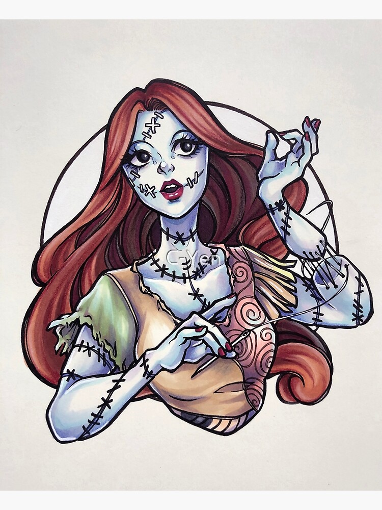 "The Nightmare Before Christmas - Sally" Art Print by C-Yen | Redbubble