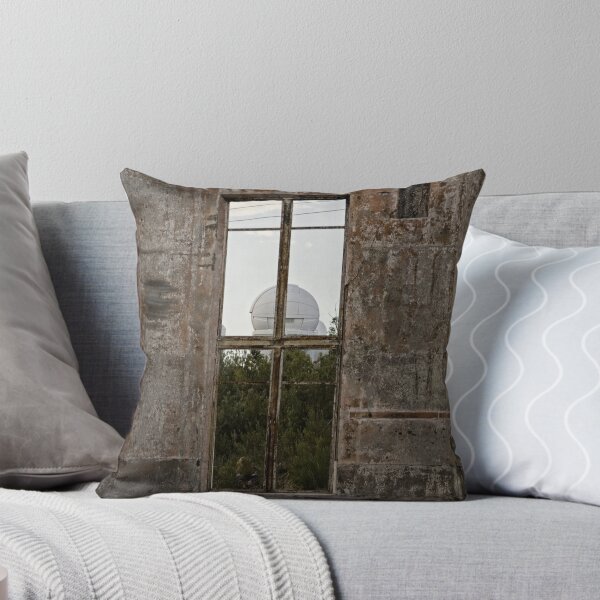 Item preview, A Burnt Out Window of the Mt Stromlo Observatory in Canberra designed and sold by Wolf Sverak Photography.
