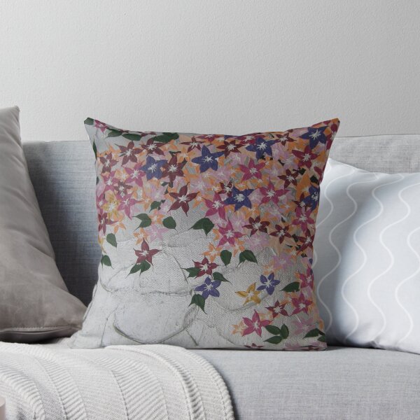 Item preview, peach pink green purple silver with flowers  designed and sold by cathyjacobs.