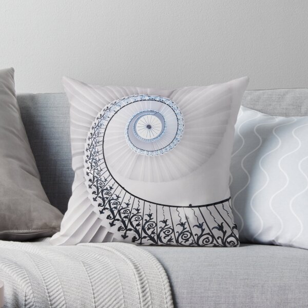 The Tulip Staircase Throw Pillow