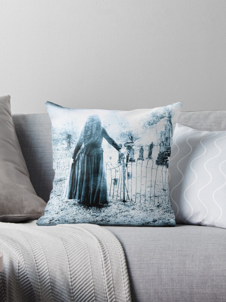 Thumbnail 1 of 4, Pillow, Waiting and Watching designed and sold by KatarinaSilva.