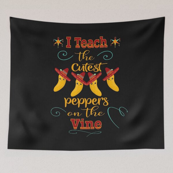 Item preview, Cinco De Mayo Teacher Graphic Funny Cutest Peppers Gift designed and sold by Sapphire Star.