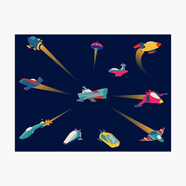 Spaceships 3: Starblazin' Edition Photographic Print