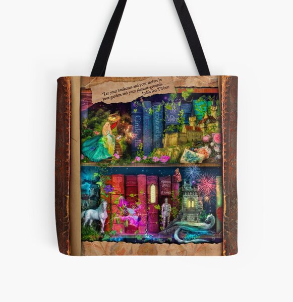 The Curious Library Calendar - December All Over Print Tote Bag