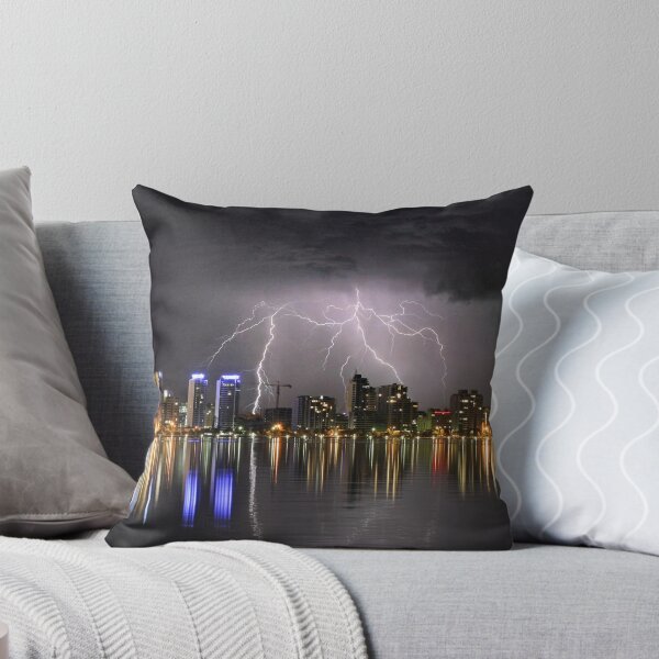 Item preview, Lightning over the Perth CBD designed and sold by BeninFreo.