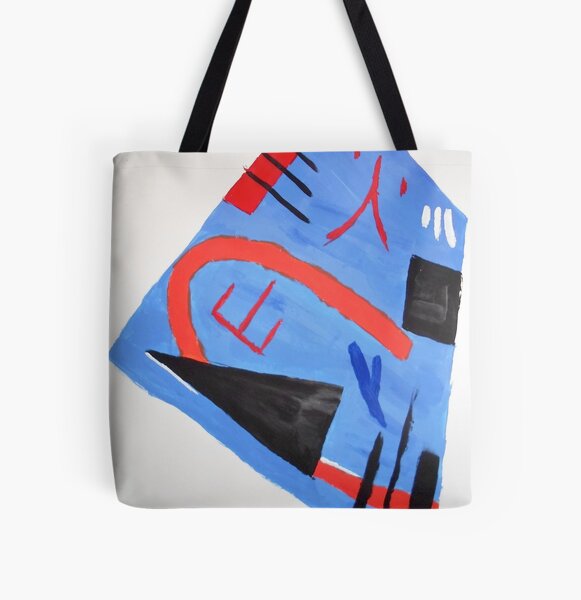 Abstract in Japanese Style All Over Print Tote Bag