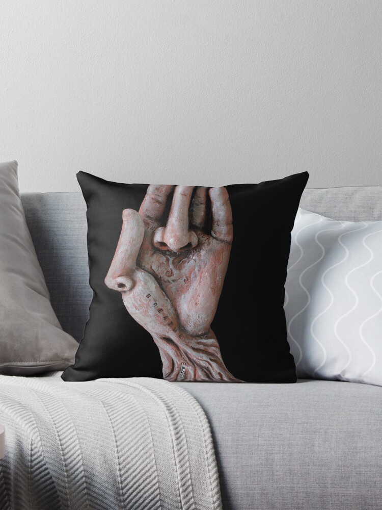 Thumbnail 1 of 4, Pillow, Breathe designed and sold by MonaShiber.