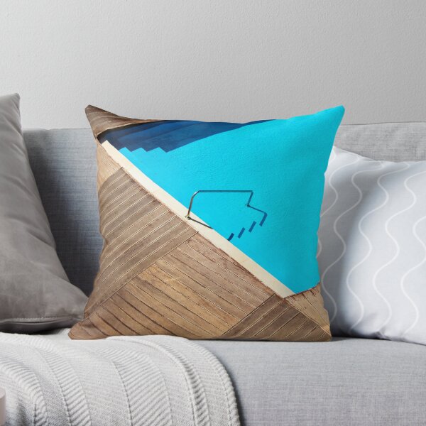 Pool Abstract Throw Pillow
