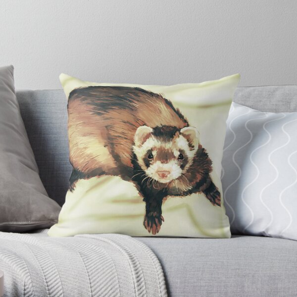 Ferret Throw Pillow