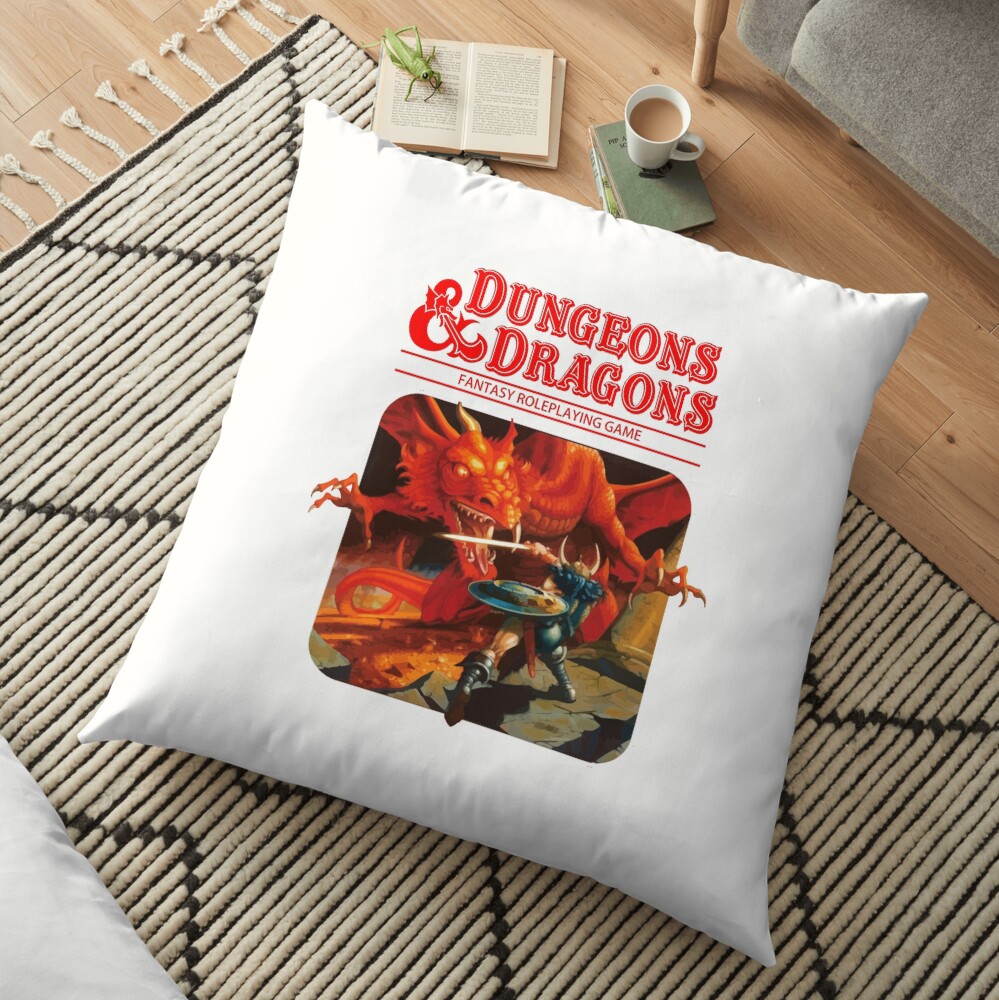Dungeons Diners Dragons Drive Ins Dives Floor Pillow