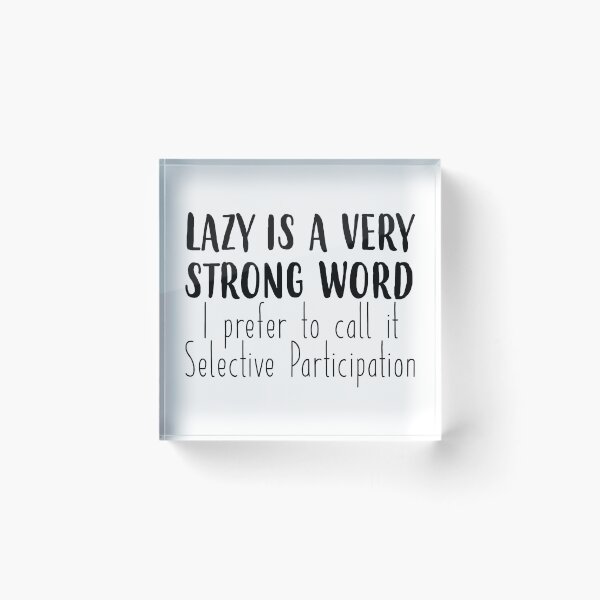 Item preview, Lazy is a Very Strong Word designed and sold by FontfulDesigns.