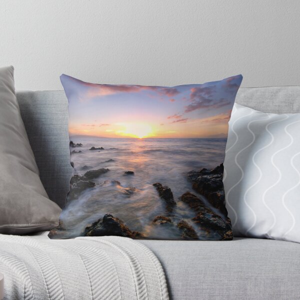 Evening Glow, Maui Throw Pillow