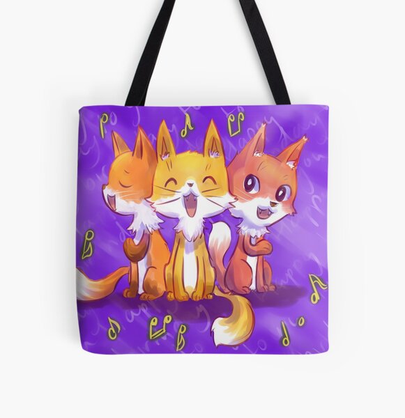 Birthday foxes All Over Print Tote Bag