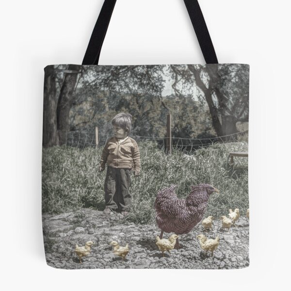 Item preview, The Twins and Their Chickens designed and sold by OtherRealisms.